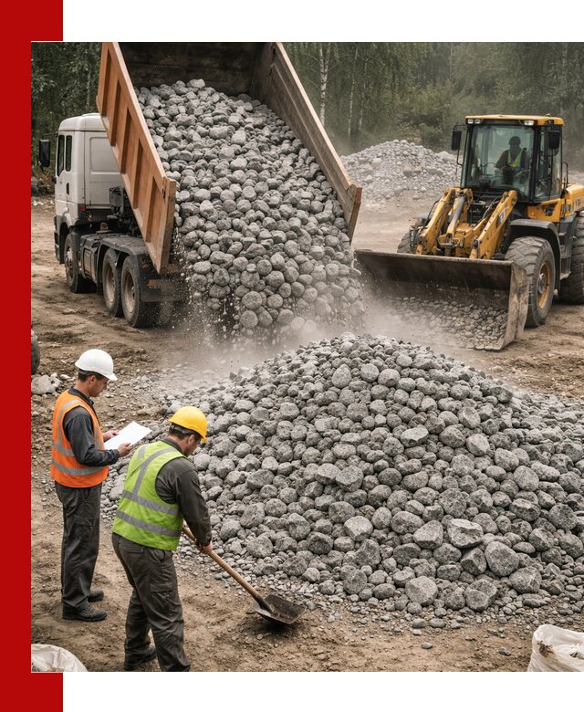 Гранитный щебень фракция 70-150 доставка в Ивантеевке