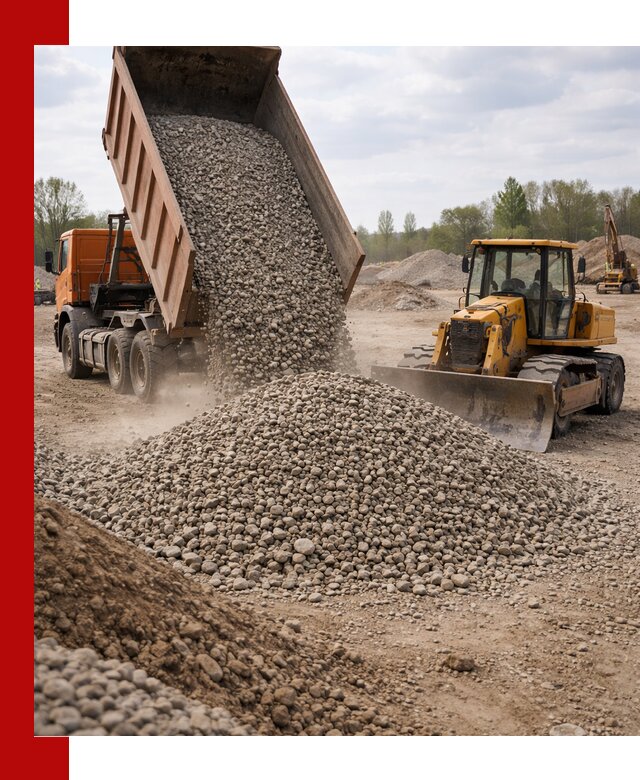 Доставка гравийного щебня фракции 40-70 в Ивантеевке