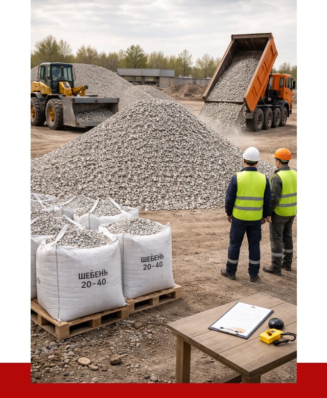 Известняковый щебень 20-40 в Ивантеевке от 2160 р. ПРОНЕРУДВнт