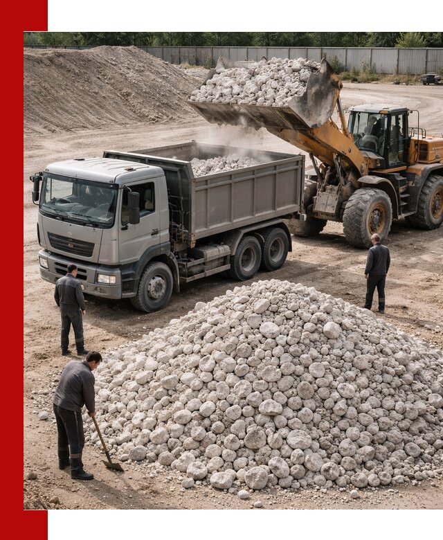 Известняковый щебень фракция 70–150 с доставкой в Ивантеевке