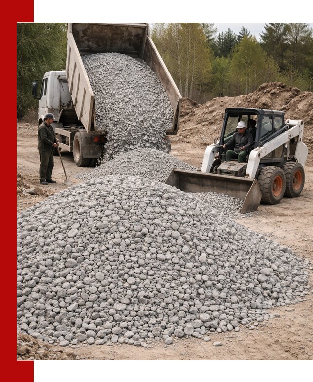 Доставка доломитового щебня в Ивантеевке напрямую от карьера
