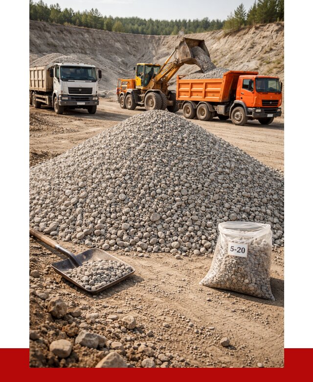 Доломитовый щебень фр. 5-20 в Ивантеевке от 4321 р. | ПРОНЕРУДВнт