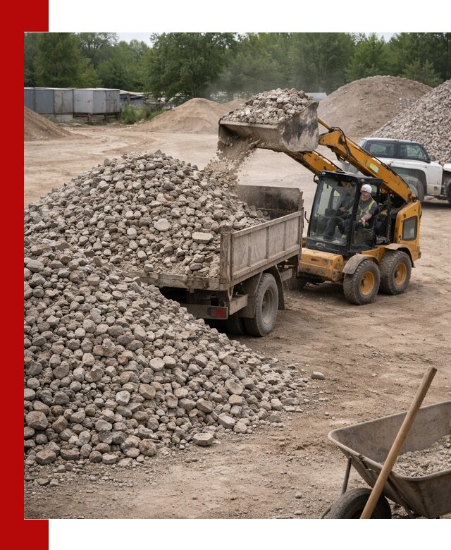 Доставка вторичного щебня в Ивантеевке для строительных работ