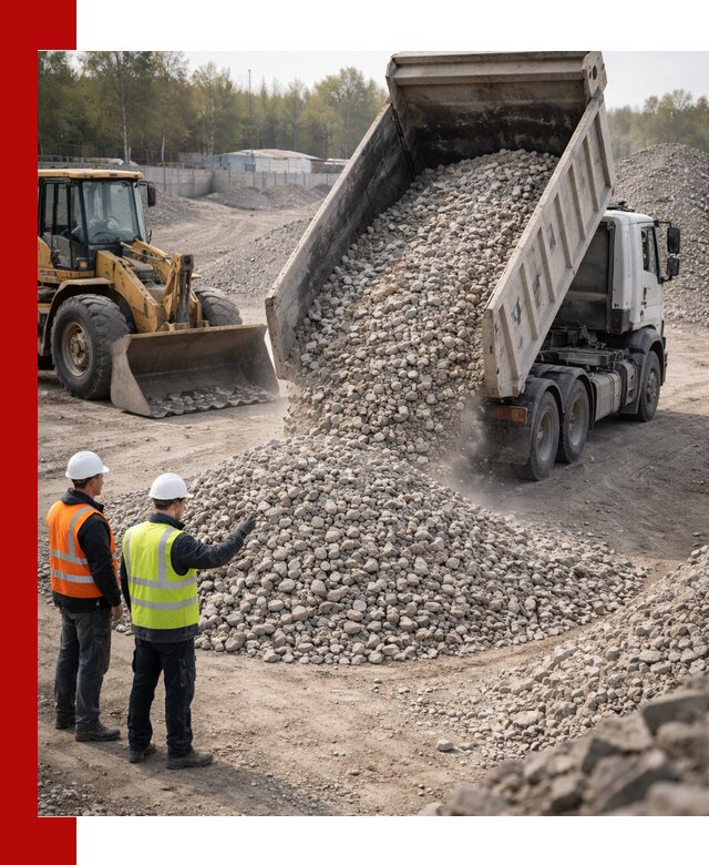 Вторичный щебень фракция 40–70 доставка в Ивантеевке