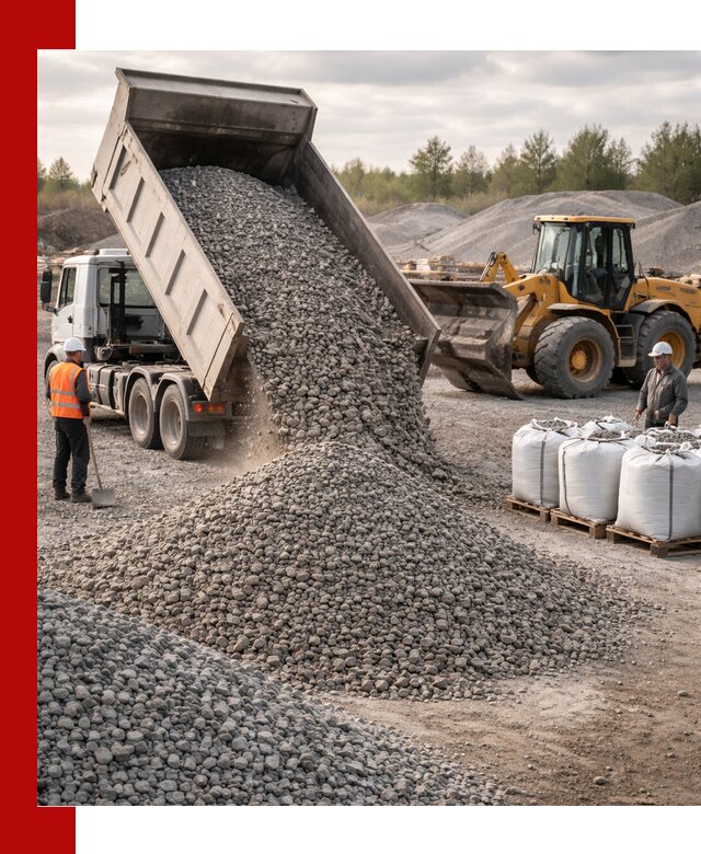 Бетонный щебень фракция 5–20 с доставкой в Ивантеевке