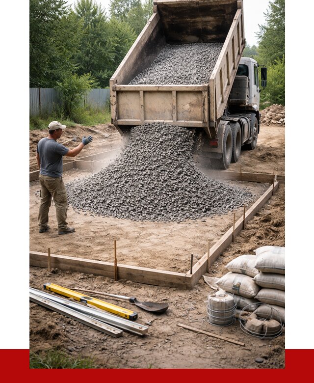 Купить щебень для фундамента в Ивантеевке от 4629 р. | ПРОНЕРУДВнт