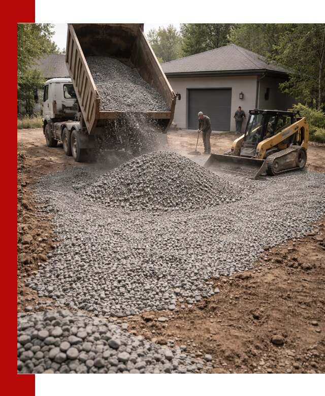 Щебень для парковки в Ивантеевке: доставка и укладка качественного материала