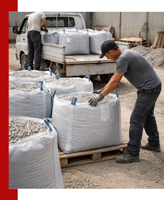 Доставка щебня в мешках по выгодным ценам в Ивантеевке
