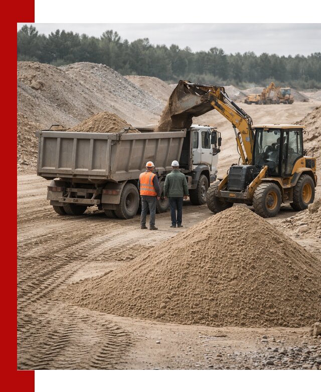 Карьерный среднезернистый песок с доставкой в Ивантеевке