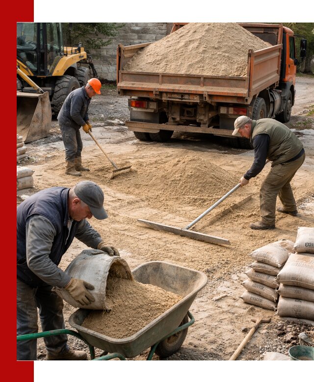 Поставка песка для стяжки в Ивантеевке с быстрой доставкой