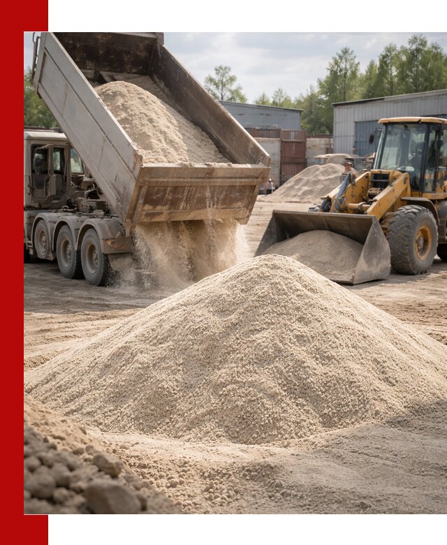 Кварцевый песок с доставкой в Ивантеевке для строительных работ