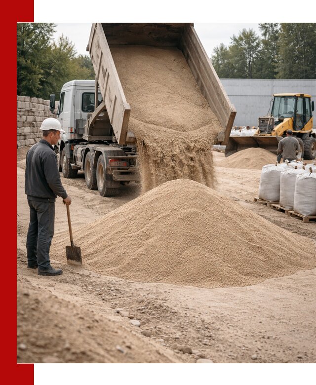 Кварцевый песок фракция 0–3 мм с доставкой в Ивантеевке