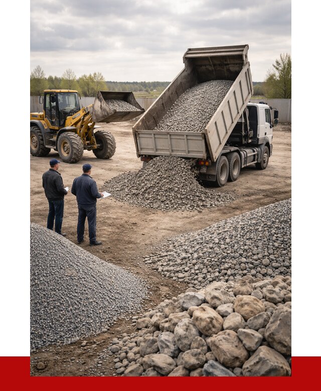 Гравий и камень с доставкой в Ивантеевке от 4321 р. - ПРОНЕРУДВнт