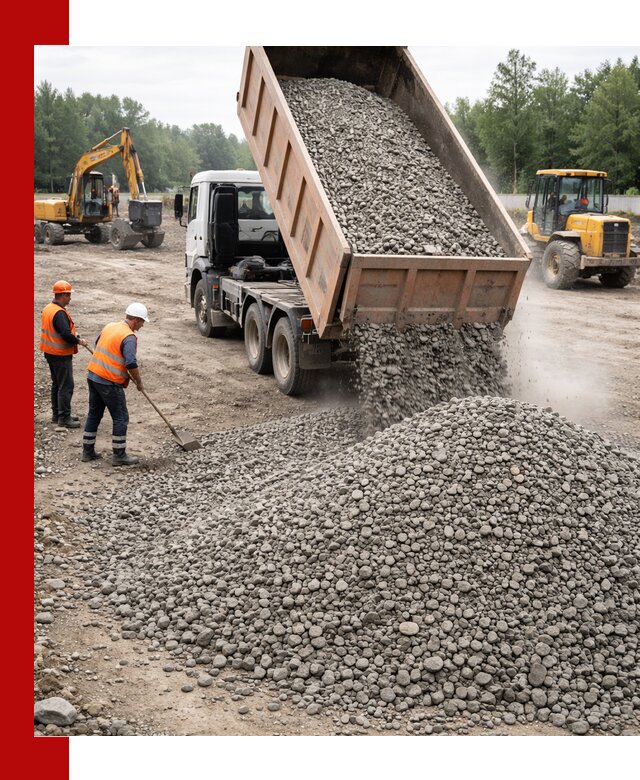 Доставка гравия фракции 40-70 в Ивантеевке оптом и в розницу