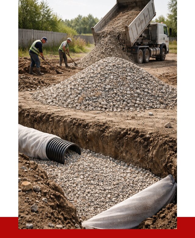 Гравий для дренажа в Ивантеевке от 2263 р., доставка ПРОНЕРУДВнт