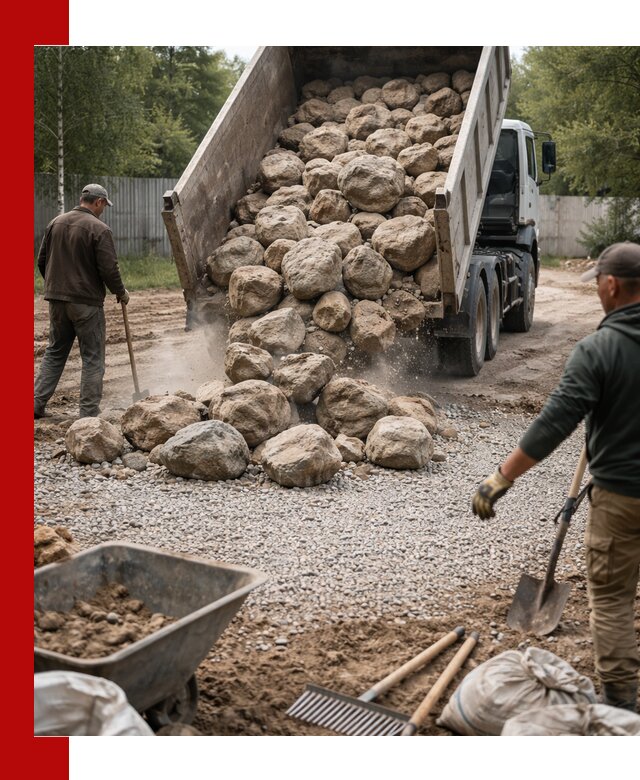 Доставка и укладка булыжника в Ивантеевке