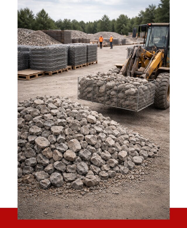 Камень для габионов фракция 70-150 в Ивантеевке от 4321 р. | ПРОНЕРУДВнт