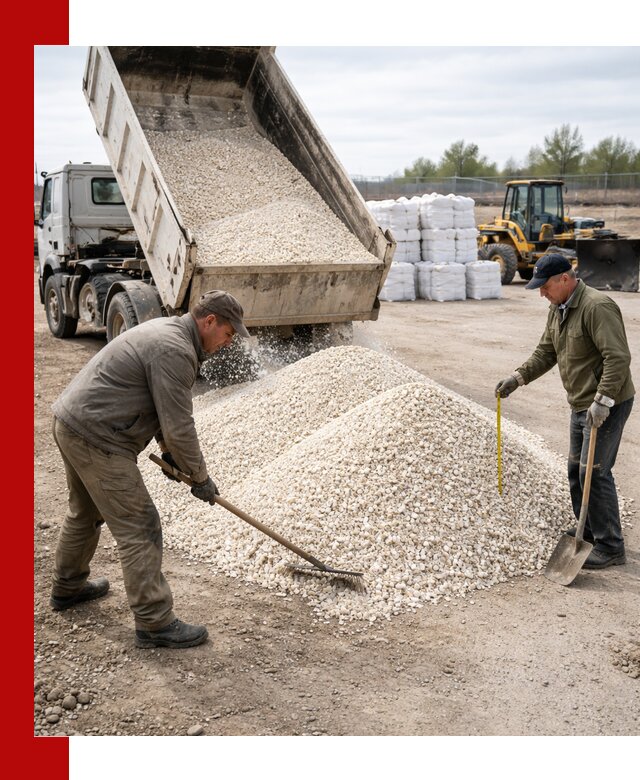 Мраморная крошка с доставкой и разгрузкой в Ивантеевке