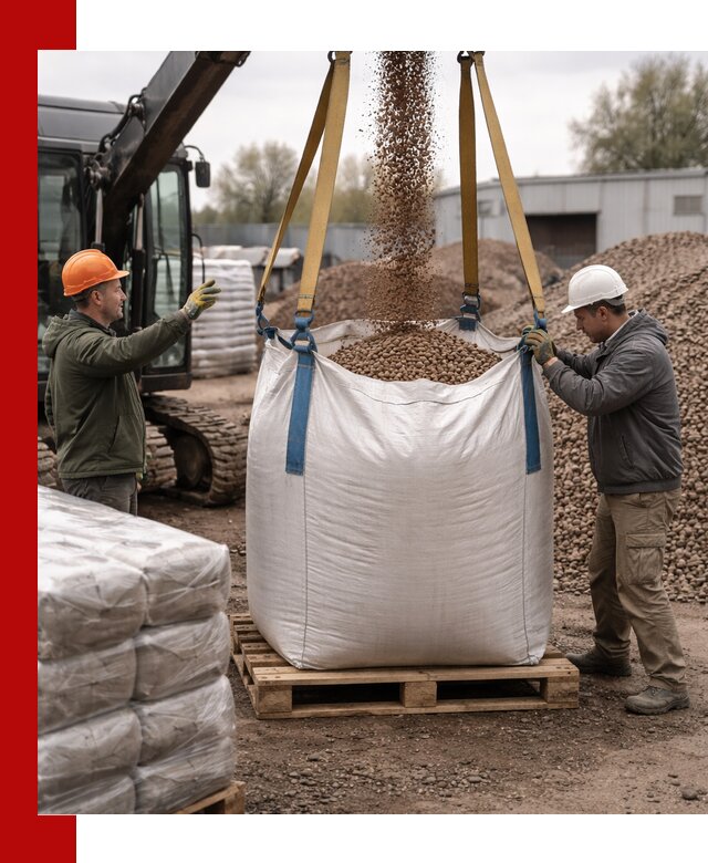 Керамзит в биг-бегах с доставкой в Ивантеевке