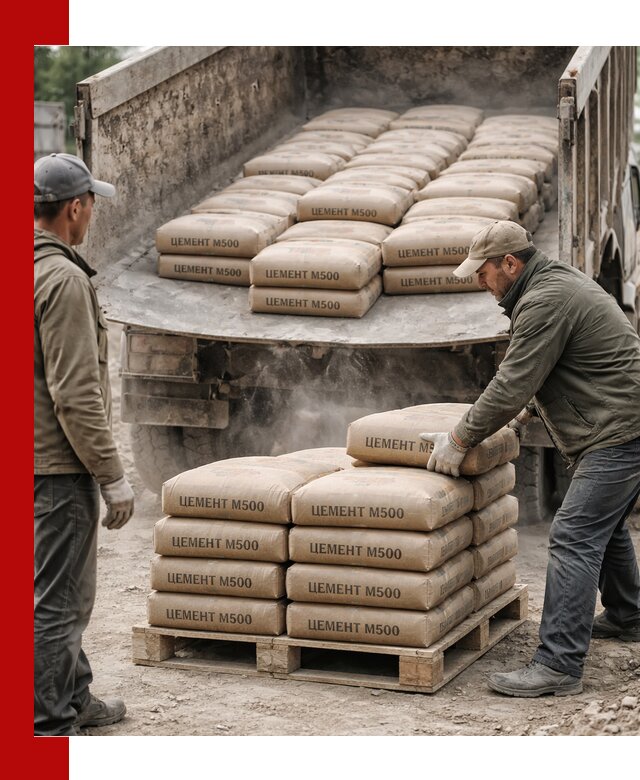 Цемент М500 с доставкой самосвалом в Ивантеевке
