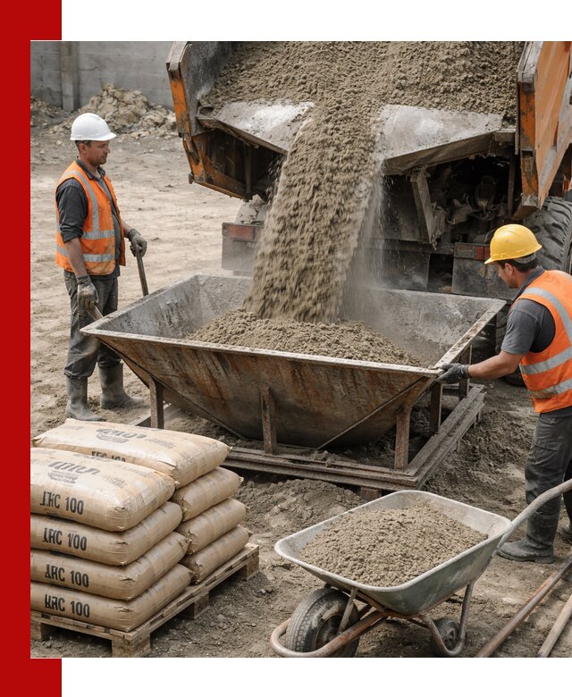 Доставка цементно-песчаной смеси М100 в Ивантеевке