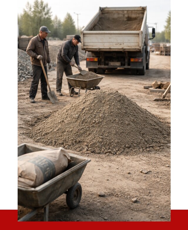 Цементно-песчаная смесь М150 в Ивантеевке от 4835 р. | ПРОНЕРУДВнт