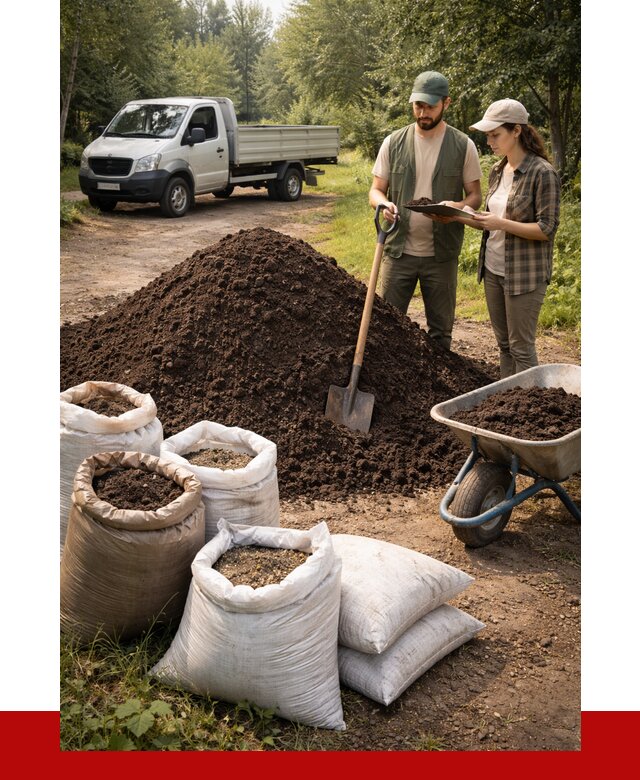 Купить грунт с доставкой в Ивантеевке от 4629 р. за м3 | ПРОНЕРУДВнт