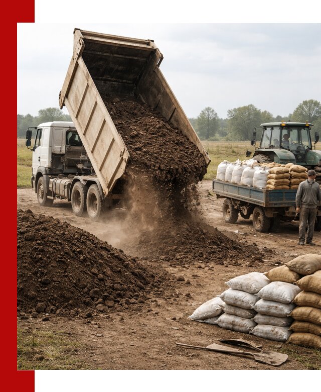 Доставка грунта и удобрений оптом в Ивантеевке для сельхоз и строительства