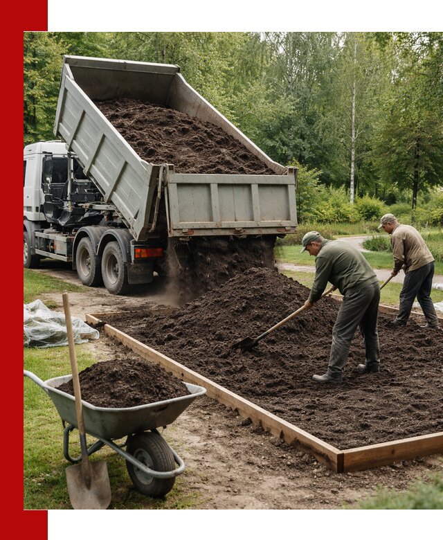 Доставка грунта для озеленения и благоустройства в Ивантеевке