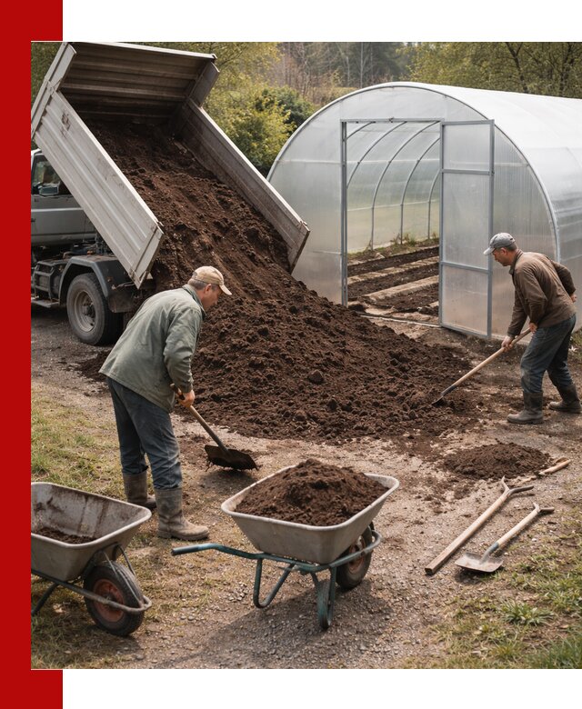 Грунт для теплицы с доставкой в Ивантеевке — плодородный субстрат под растения