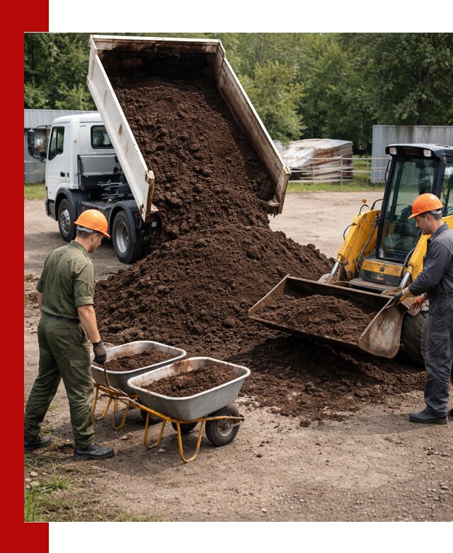 Доставка торфо-земляной смеси в Ивантеевке для огорода и ландшафта
