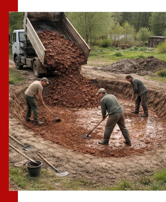 Купить качественную глину для пруда в Ивантеевке