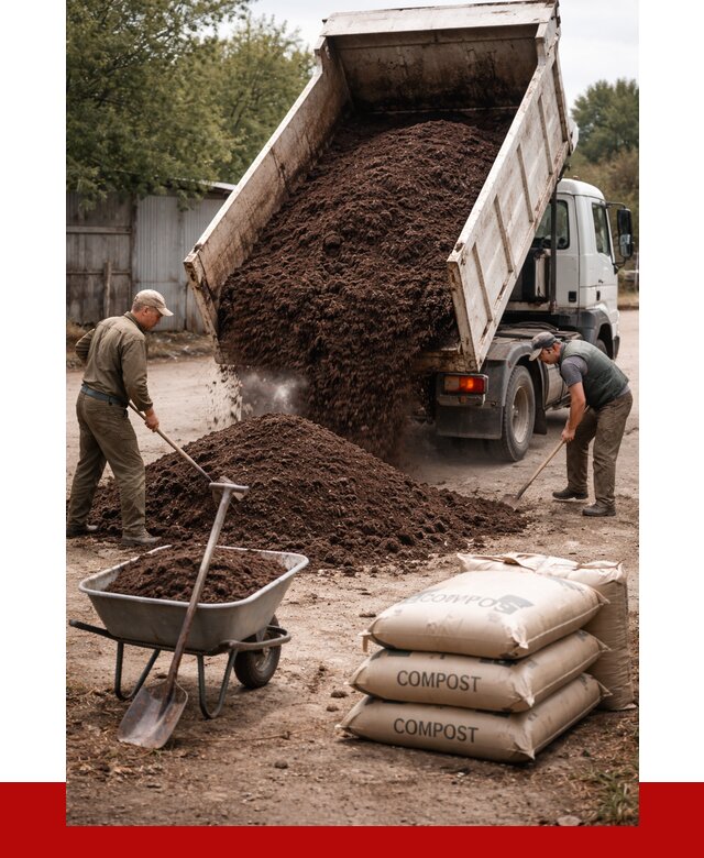 Купить компост в Ивантеевке от 4321 р. за куб с доставкой | ПРОНЕРУДВнт