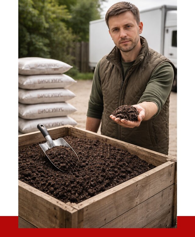 Купить биогумус в Ивантеевке с доставкой от 8744 р. за куб | ПРОНЕРУДВнт