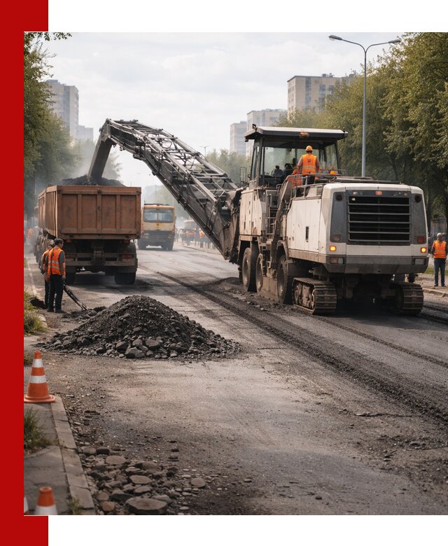 Фрезерованный асфальт в Ивантеевке — удаление и вывоз старого покрытия