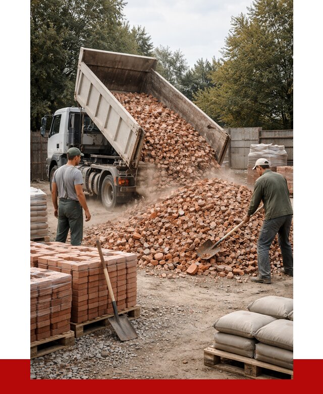 Бой кирпича в Ивантеевке с доставкой от 4321 руб/куб | ПРОНЕРУДВнт