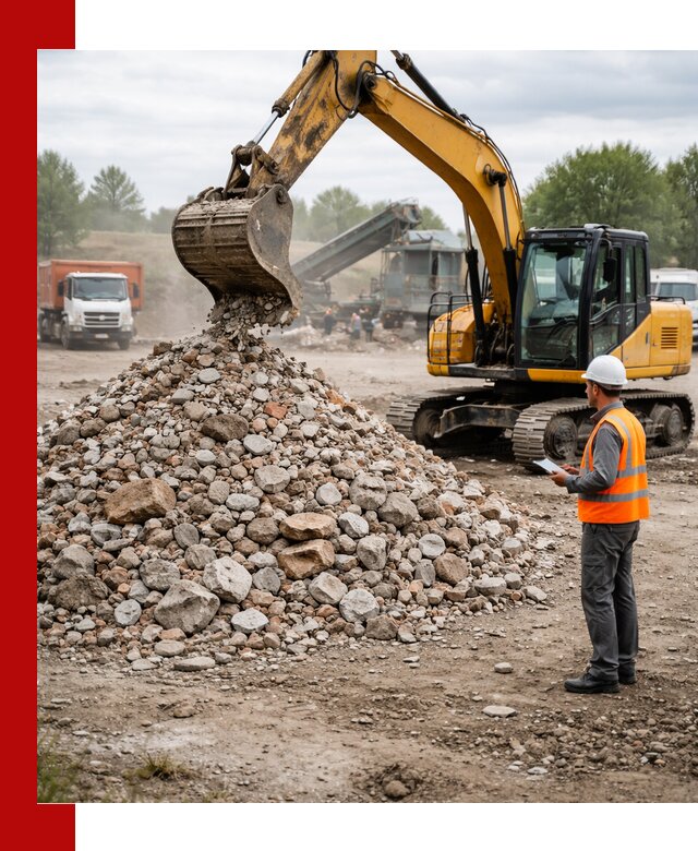 Доставка и вывоз строительного боя в Ивантеевке
