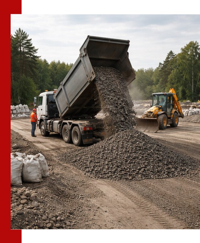 Доставка дробленого асфальта в Ивантеевке для дорожных работ
