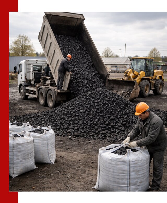 Доставка каменного угля в Ивантеевке оптом и в розницу
