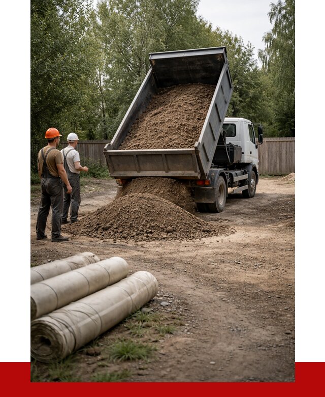 Доставка сыпучих материалов самосвалом в Ивантеевку от 4321 р. | ПРОНЕРУДВнт