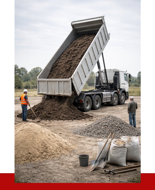 Доставка самосвалом 30 кубов в Ивантеевке от 8744 р. | ПРОНЕРУДВнт