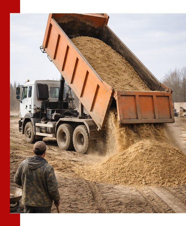 Аренда самосвала 20 тонн для перевозки грузов в Ивантеевке