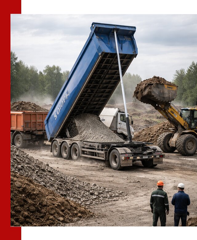 Аренда тонар 40 тонн в Ивантеевке с доставкой материалов