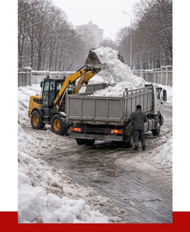 Вывоз снега с погрузкой в Ивантеевке от 3600 р. ПРОНЕРУДВнт