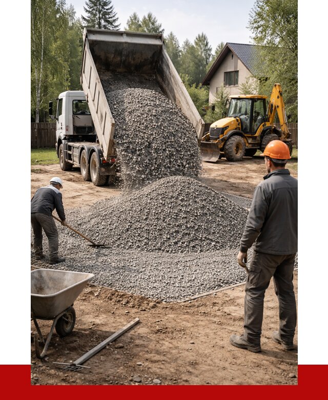 Отсыпка участка щебнем в Ивантеевке от 6687 р. ПРОНЕРУДВнт