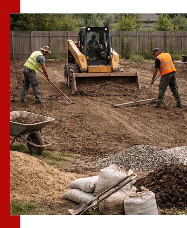 Выравнивание участка под строительство и благоустройство в Ивантеевке