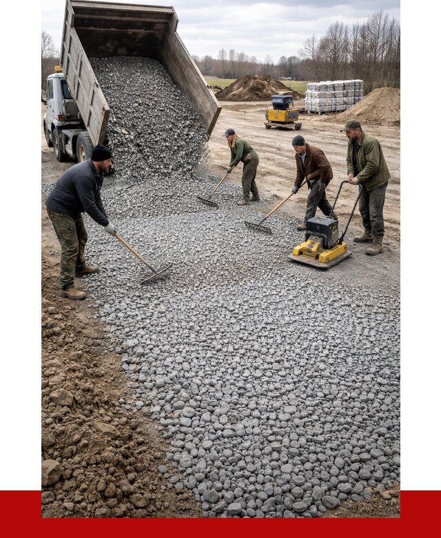 Устройство щебеночной подушки в Ивантеевке от 4629 р. ПРОНЕРУДВнт