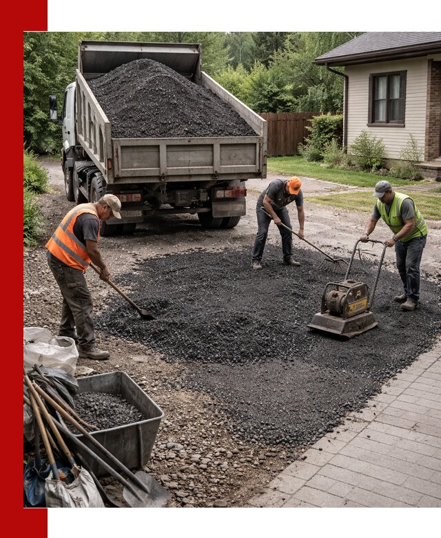 Асфальтовая крошка для двора с доставкой в Ивантеевке